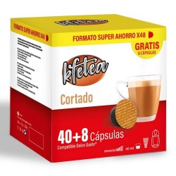 Cortado Dolce gusto compatible  marca Kfetea 48 cápsulas, Formato Super Ahorro