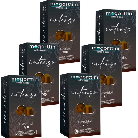 Cápsulas Intenso 20 Mogorttini: Sabor intenso y aroma cautivador