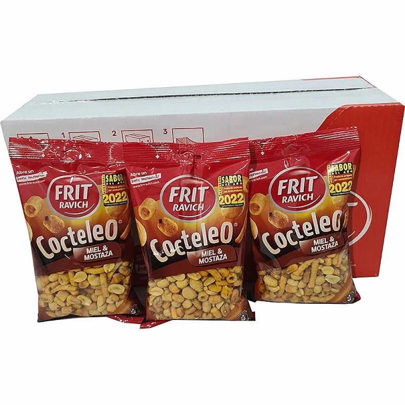 Cocteleo miel y mostaza Frit Ravich 10 Bolsas de 130 gr. 8410564012081