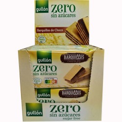 Barquillo de Chocolate Zero sin azucar 60 gr caja de 12 unidades 8410376059373