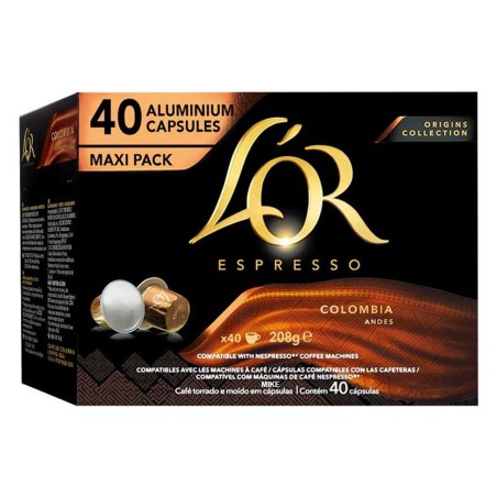 Colombia Andes L'OR Origins Collection, 40 Cápsulas Maxi Pack compatibles Nespresso