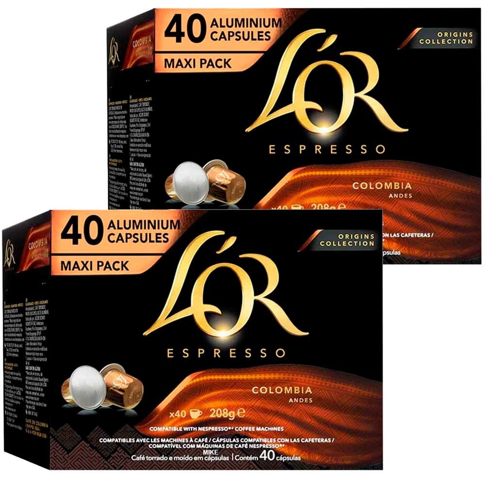 Colombia Andes LOR Origins Collection 80 Cápsulas Maxi Pack compatibles Nespresso 8711000469606