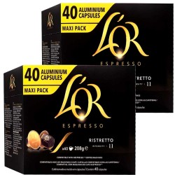 Ristretto L'OR 80 Cápsulas Maxi Pack compatibles Nespresso