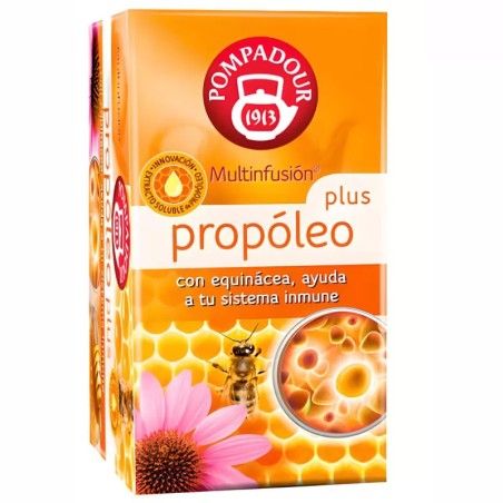 Propóleo Plus con Equinácea 5 cajas de 18 bolsitas Pompadour