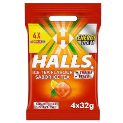 Caramelos Halls Ice Tea formato 4 sticks de 32 gramos