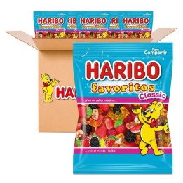 Favoritos Classic de Haribo. Caja de 18 ud x 90 gr. de gominolas 8426617013356