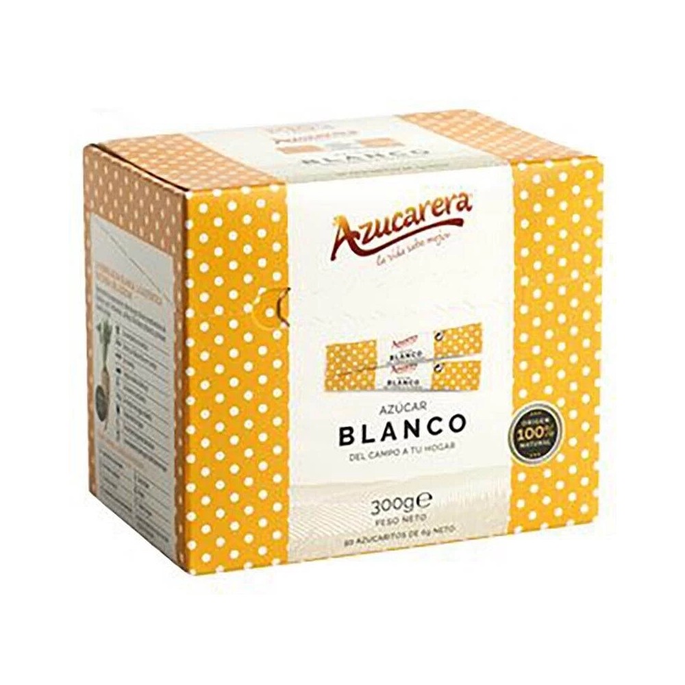 Azúcar Blanco de origen natural, 50 sobres La Azucarera 8410714107353