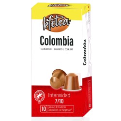 Colombia  compatibles Nespresso 10 capsulas rainforest alliance Kfetea
