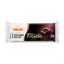 Chocolate Valor 70% Cacao Sin Azúcarcar Tableta Impulso 20 chocolatinas de 35 g 2