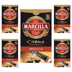 Pack de 5 Café molido Creme Express Mezcla. 250g Marcilla