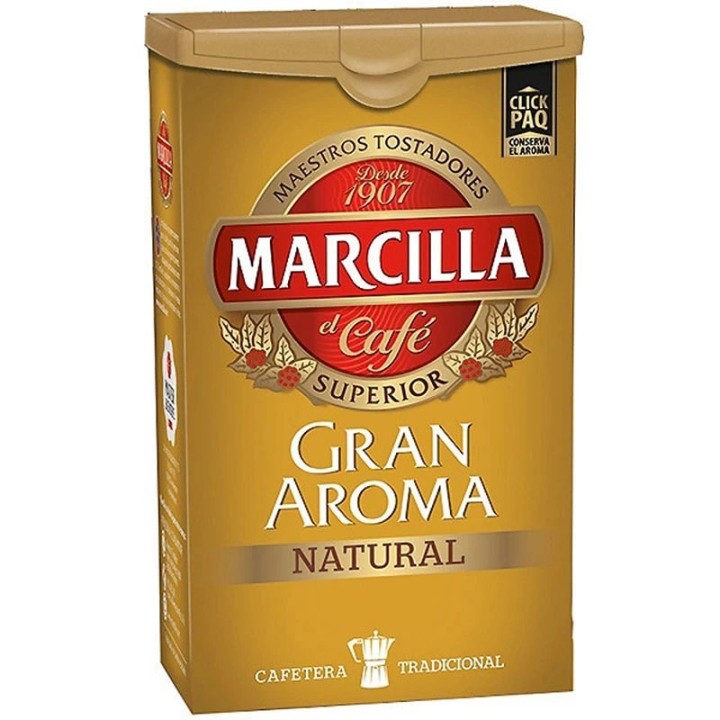 Pack de 5 Marcilla molido Gran Aroma Natural, 250 gramos