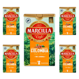Pack de 5 Marcilla molido Colombia , 200 gramos