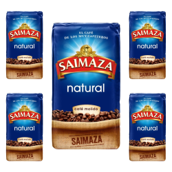 Pack de 5 Saimaza Natural café molido , 250 gramos