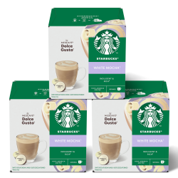 3 cajas Mocha Starbucks 6 + 6 cápsulas compatibles Dolce Gusto. 8445290398512