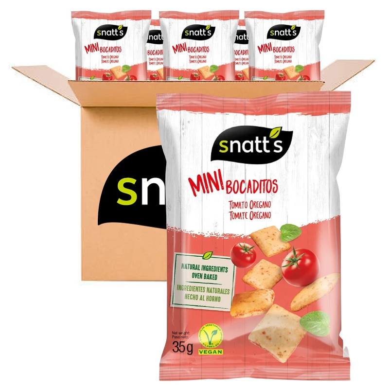 Snatts Minibocaditos Tomate y Orégano 30 bolsas de 35 gramos de Grefusa 84131640
