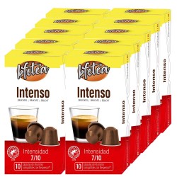 Intenso Nespresso 100 capsulas rainforest alliance marca Kfetea