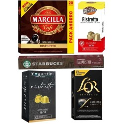 Lote Ristrettos 70 capsulas Compatibles con Nespresso