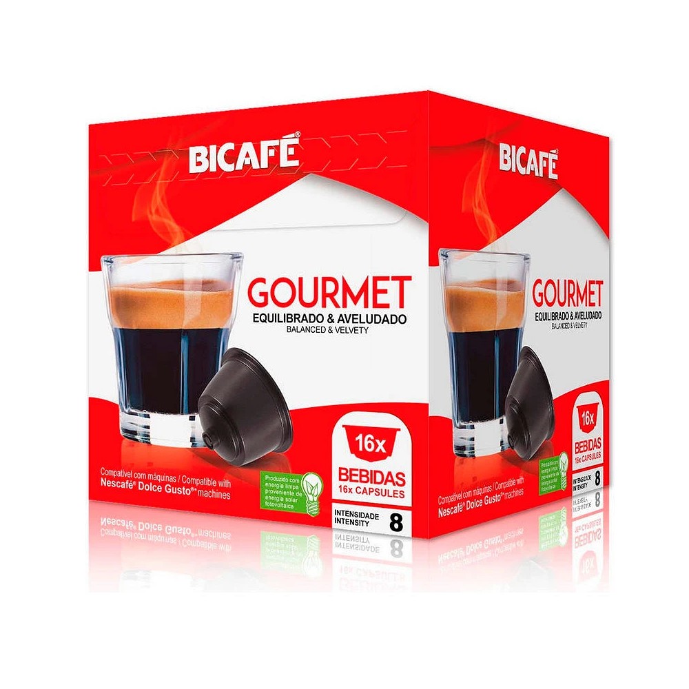 Gourmet Bicafé, 16 cápsulas compatibles con Dolce Gusto 5601929002431
