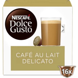 Cafe con leche Delicato, 16 Cápsulas Nescafé Dolce Gusto Original 7613037477481