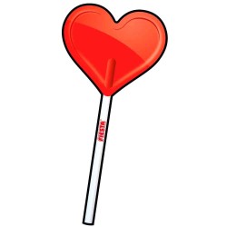Piruleta corazón de Cereza Fiesta, estuche con 20 unidades de 13 gramos 2