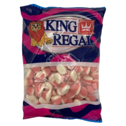 Gominolas Besos de Fresa y Nata, Bolsa de 1Kg - King Regal: Tu Dulce Favorito
