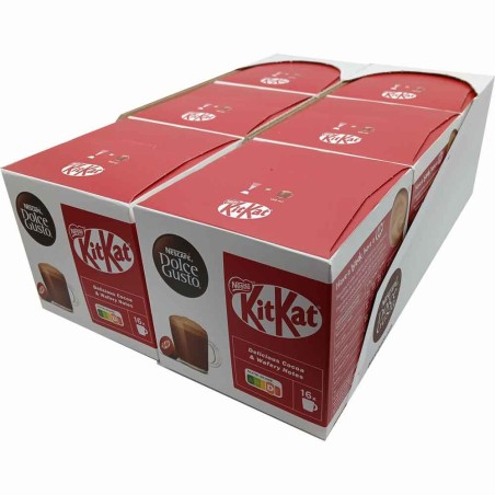 KitKat Dolce Gusto: 6 Cajas con 16 Cápsulas Cada Una KitKat Dolce Gusto: 6 Cajas con 16 Cápsulas Cada Una