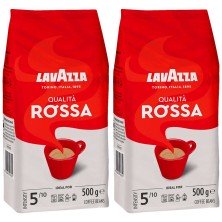 Lavazza Qualita Rossa Café en Grano  2 bolsas de 500 gr