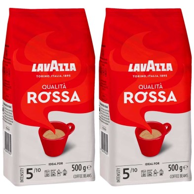 Lavazza Qualita Rossa Café en Grano 2 bolsas de 500 gr Lavazza Qualita Rossa Café en Grano 2 bolsas de 500 gr