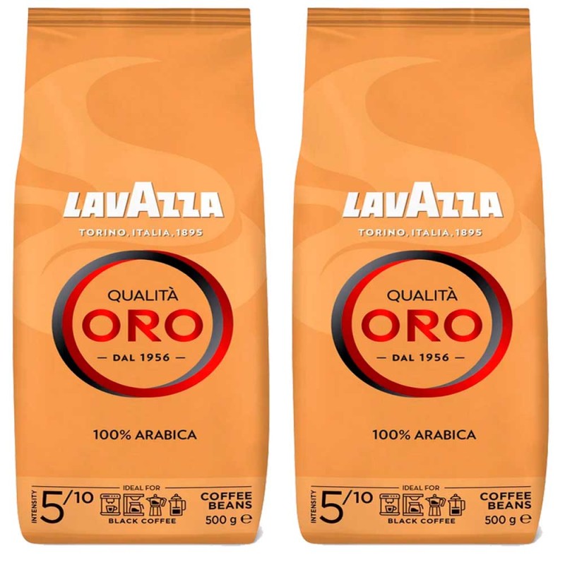 Lavazza Qualita Oro Café en Grano  2 bolsas de 500 gr