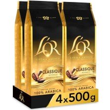 Classique L'or Crema Absolu Café en grano 4 bolsas de 500 gr