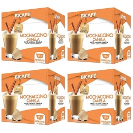 Mocachino con canela Bicafé 4 cajas de 16 cápsulas compatibles con Dolce Gusto
