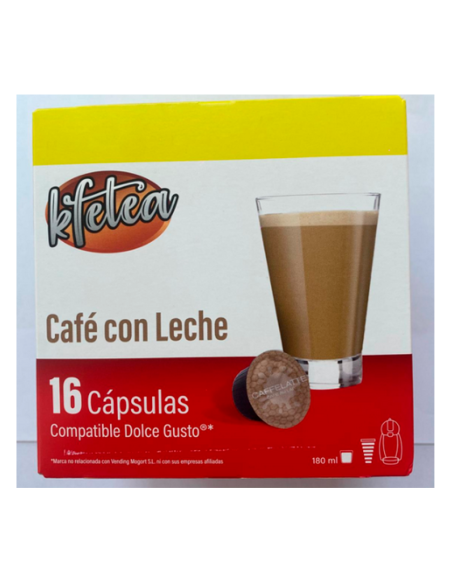 Cafe con leche Kfetea 3 cajas de 16 capsulas