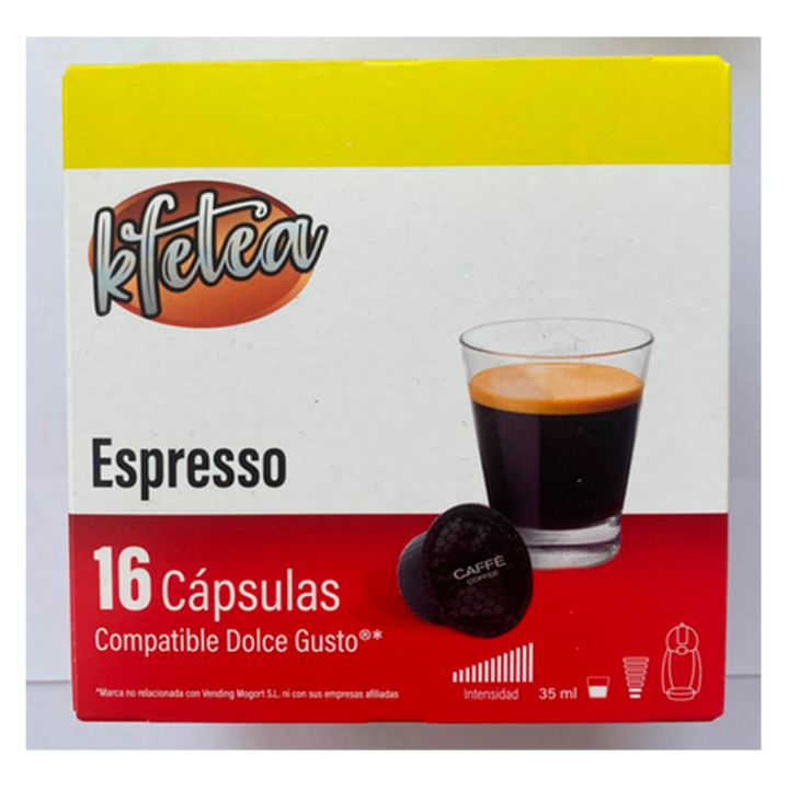 Espresso  Kfetea 3 cajas de 16 capsulas compatibles Dolce Gusto
