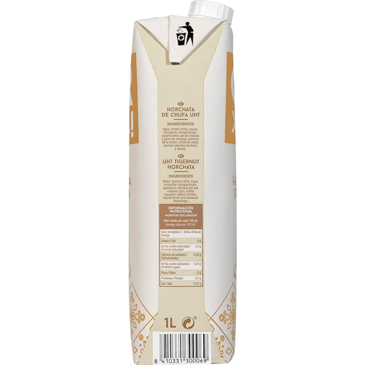 Or,xata Selección Polo 6 litros de Horchata de Valencia 3,0 mg lateral