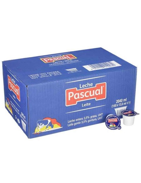 Leche Pascual caja de 150 tarrinas de 13,6 ml. principal