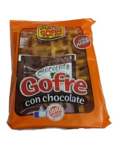 Gofre con chocolate. Punto gofre 140 gr.  con chocolate 2