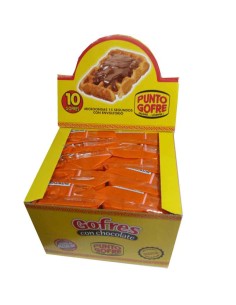 Gofre con chocolate. Punto gofre 140 gr.  con chocolate