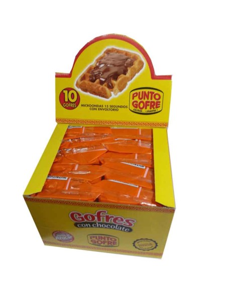 Gofre con chocolate. Punto gofre 140 gr.  con chocolate