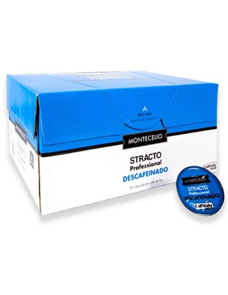 Stracto Profesional Descafeinado, 96 cápsulas de 8g, compatible con Caffitaly