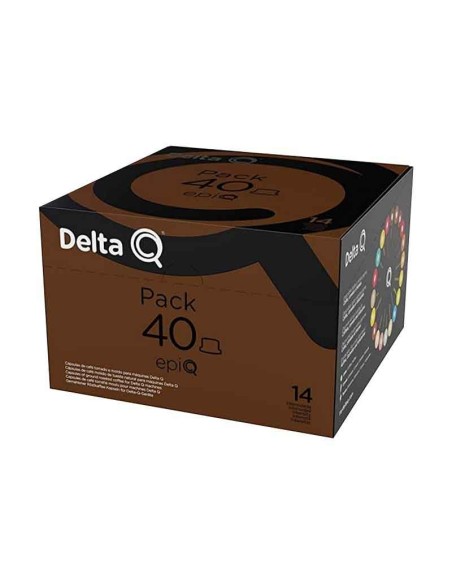 Pack XL Epiq, Espresso intensidad 14, 40 cápsulas Delta Q