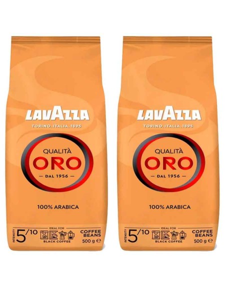 Lavazza Qualita Oro Café en Grano  2 bolsas de 500 gr