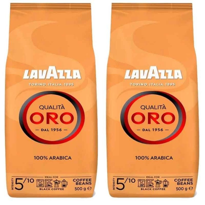 Lavazza Qualita Oro Café en Grano  2 bolsas de 500 gr