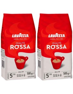 Lavazza Qualita Rossa Café en Grano  2 bolsas de 500 gr