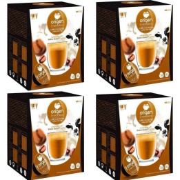 4 cajas de Café con leche, 16 cápsulas Origen & Sensations compatibles Dolce Gusto
