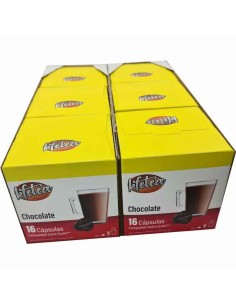Chocolate Kfetea 6 cajas de 16 cápsulas compatibles Dolce Gusto