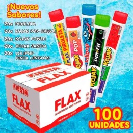 100 unidades Flax Surtido Fiesta Congelable 70 ml.