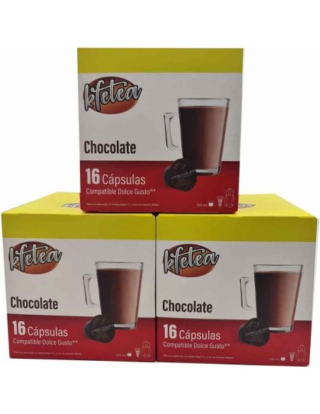 Chocolate Kfetea: Cápsulas Compatibles Dolce Gusto