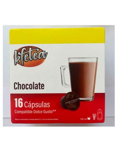 Chocolate Kfetea 3 cajas de 16 capsulas compatibles Dolce Gusto