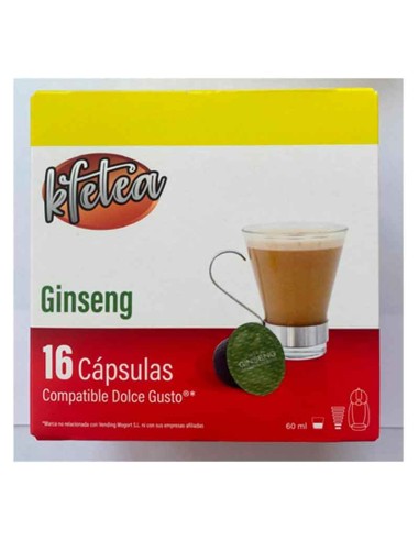 Ginseng  Kfetea 3 cajas de 16 capsulas compatibles Dolce Gusto