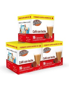 Cafe con leche Kfetea 3 cajas de 16 capsulas 2